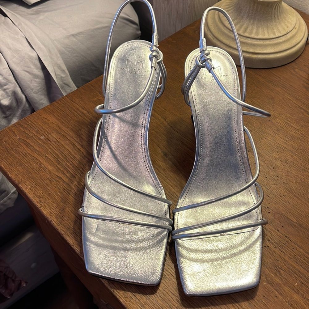 Marc Fisher Silver Heels